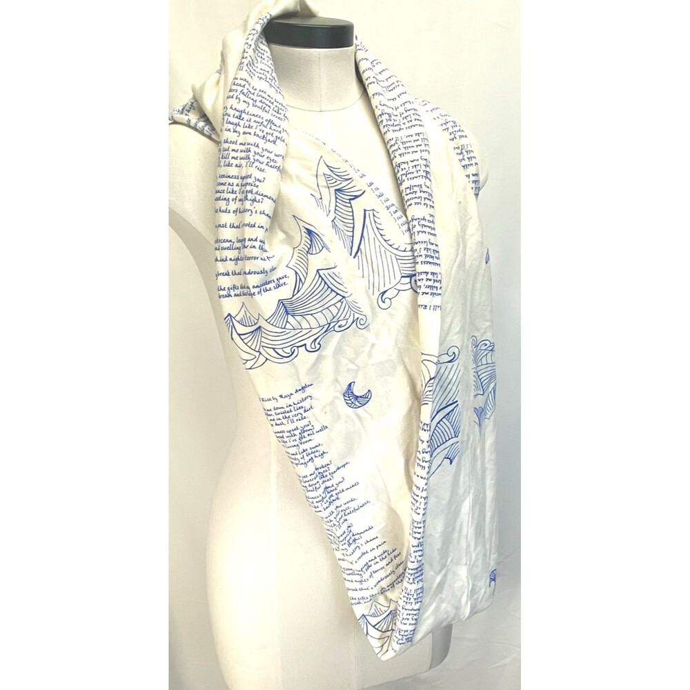 Storiarts Still I Rise by Maya Angelou Poetry Infinity Scarf. 32x11.5" One Size